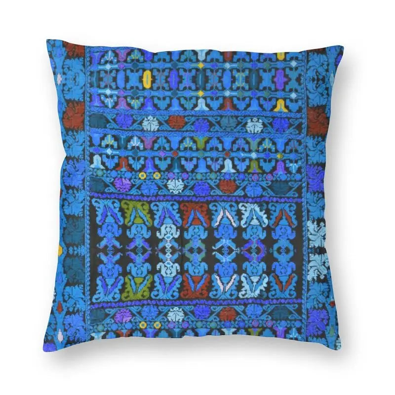 Tatreez Echo – Handcrafted Heritage Throw Pillow