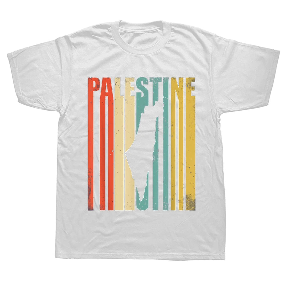 Punchlines & Pride – Vintage Palestine Statement Tee