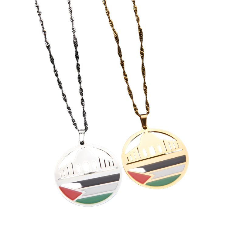Echo of Homeland – Palestine Flag Pendant