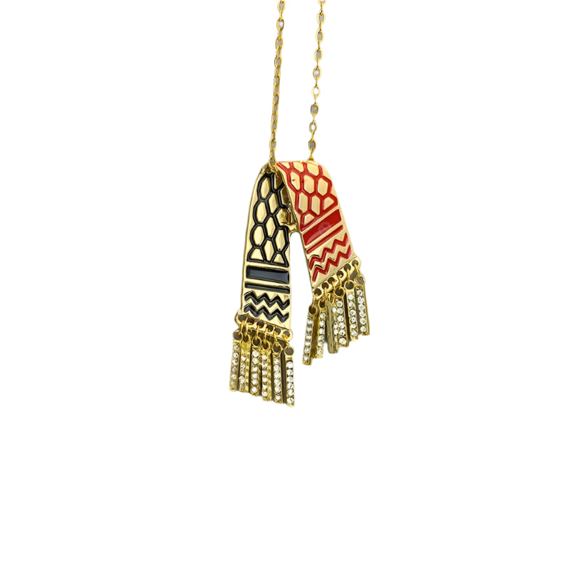 Thread of Thawra – Kufiya Symbol Pendant