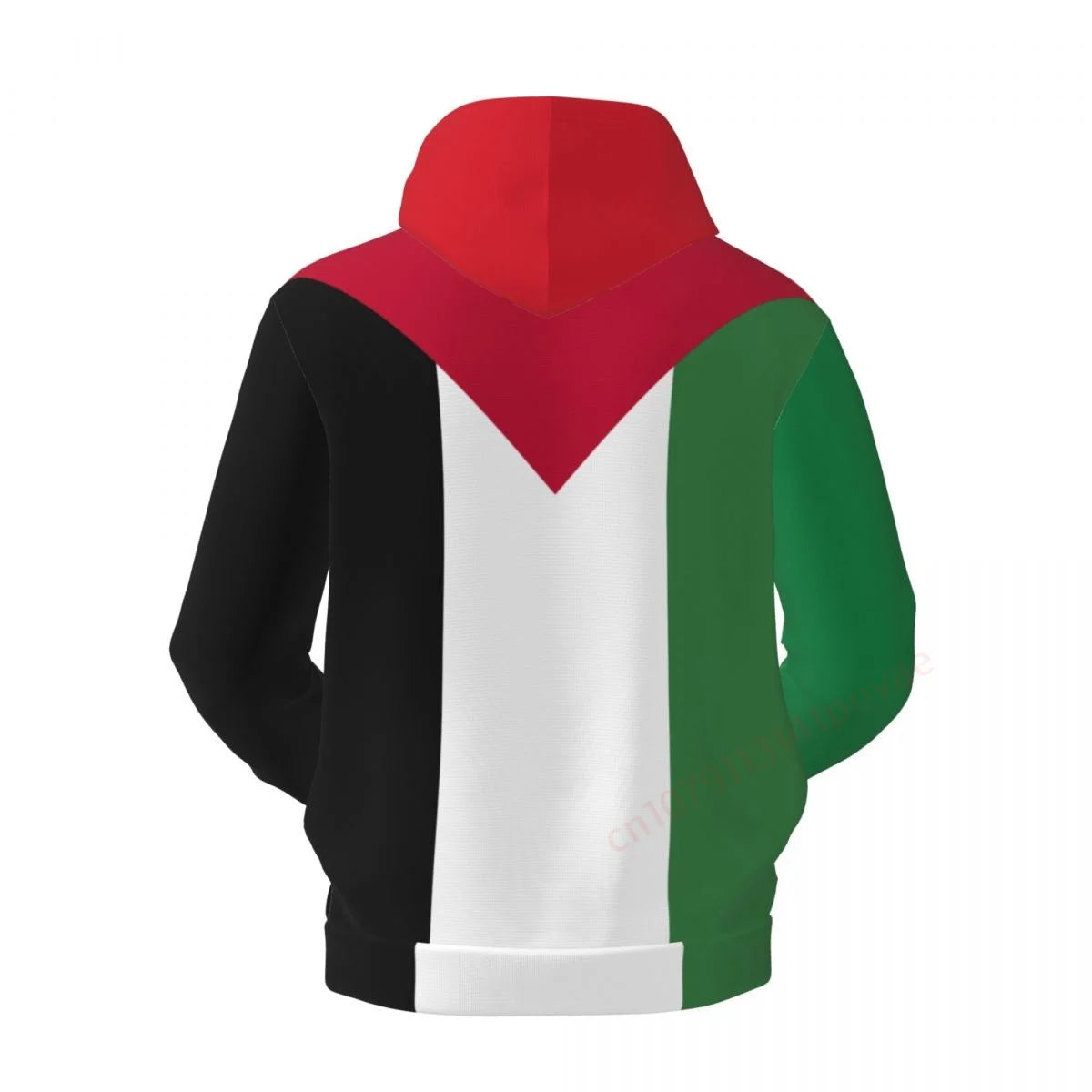 Rooted in Fire – 3D Palestine Fleece Hoodie (Unisex Pullover)