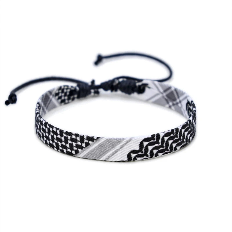 Bound by Thread – Bold Palestine Unity Bracelet