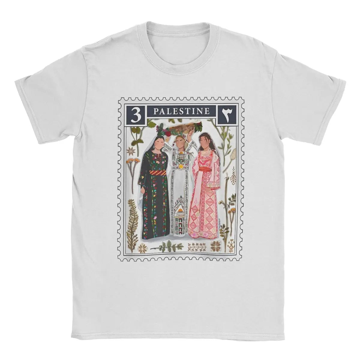 Echoes of Homeland – Palestine Stamp Vintage Cotton Tee