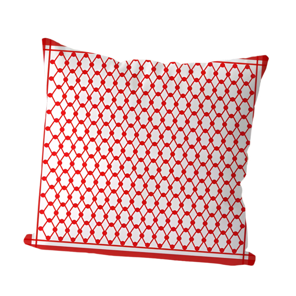 Keffiyeh Echo – Heritage Pattern Pillow Cover