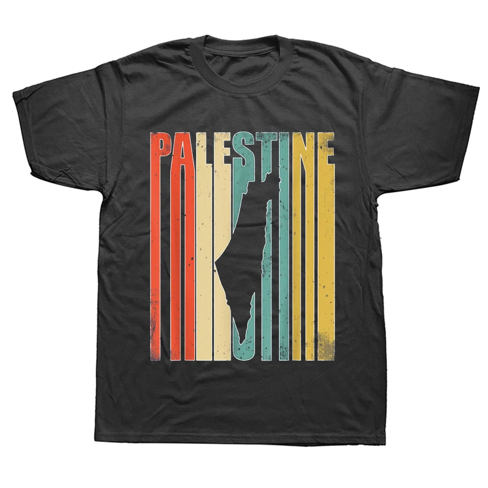 Heritage & Humor – Vintage Palestine Statement Tee