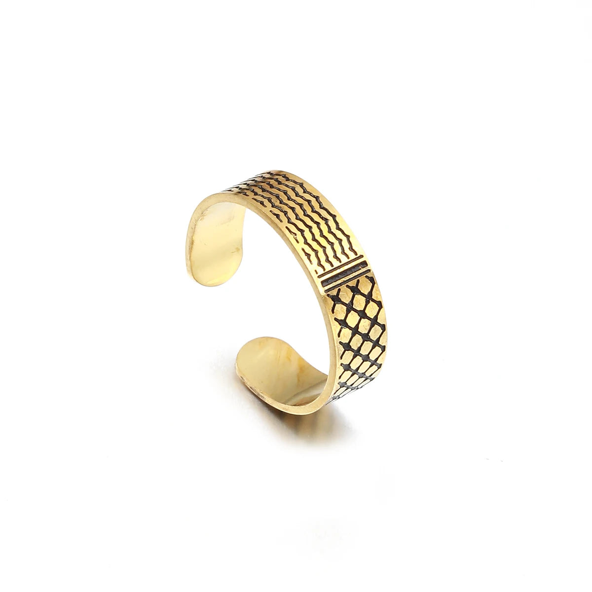 Verse of Steel – Arabic Calligraphy Ring (Unisex)