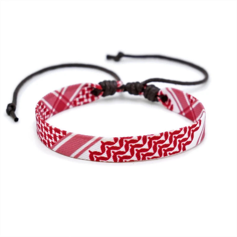 Bound by Thread – Bold Palestine Unity Bracelet