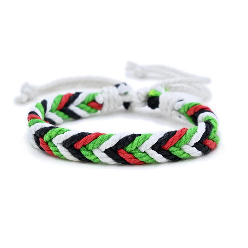 Threaded Unity – Palestine Prism Bracelet