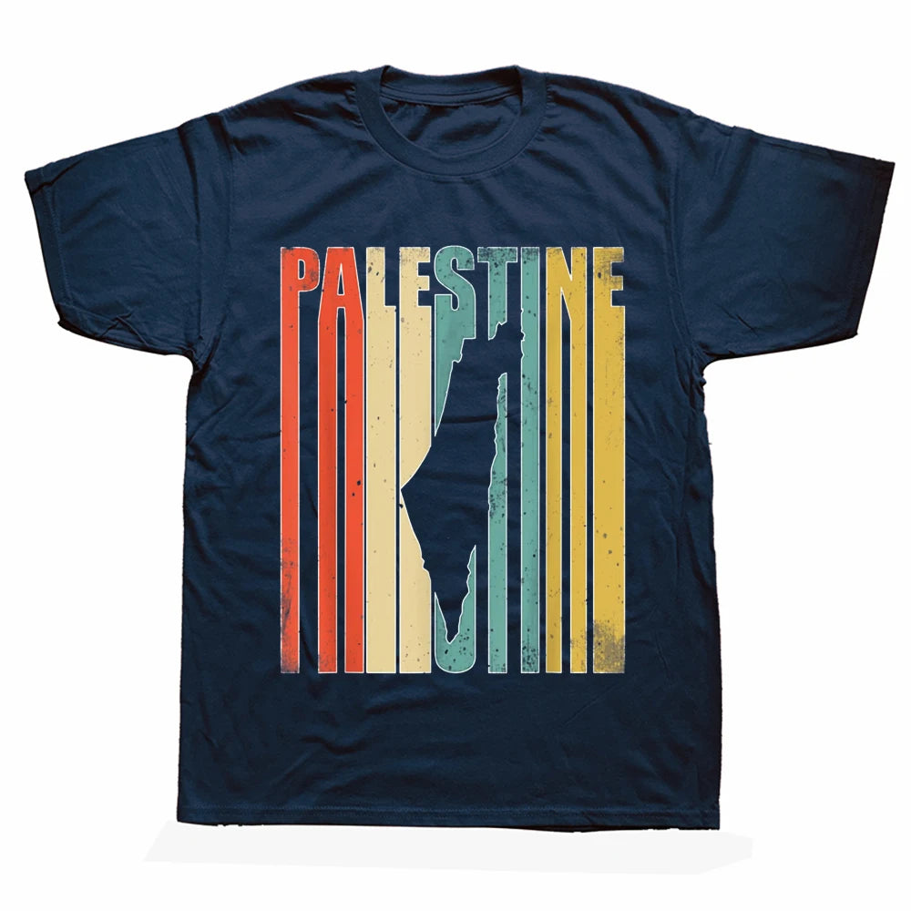 Heritage & Humor – Vintage Palestine Statement Tee