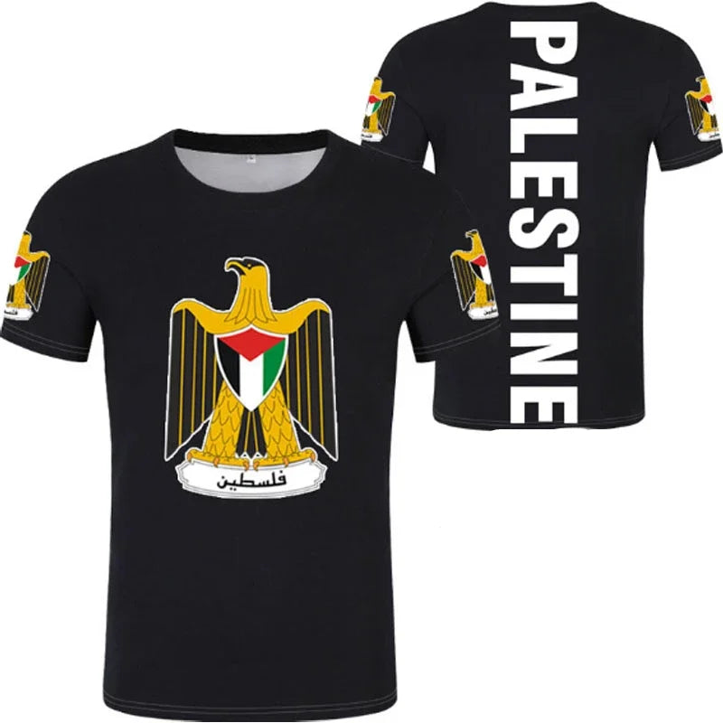 Freedom Stride – Palestinian Flag Football Jersey Tee