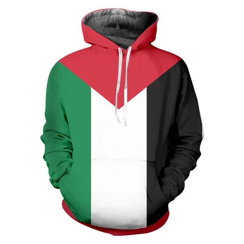 Street Sovereign – Unisex 3D Flag Power Hoodie
