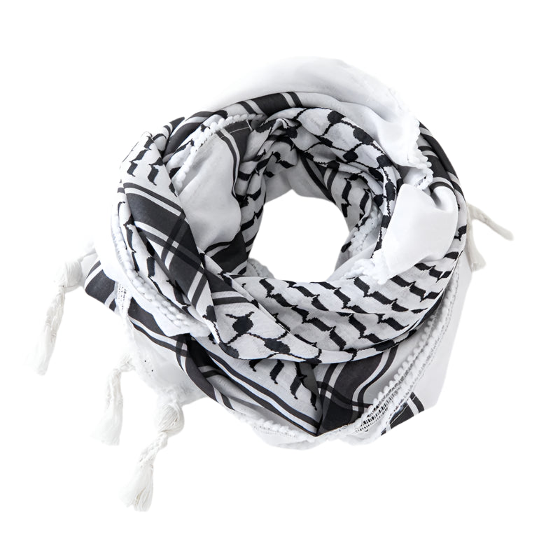 Roots of Resistance – Classic Keffiyeh Tassel Scarf