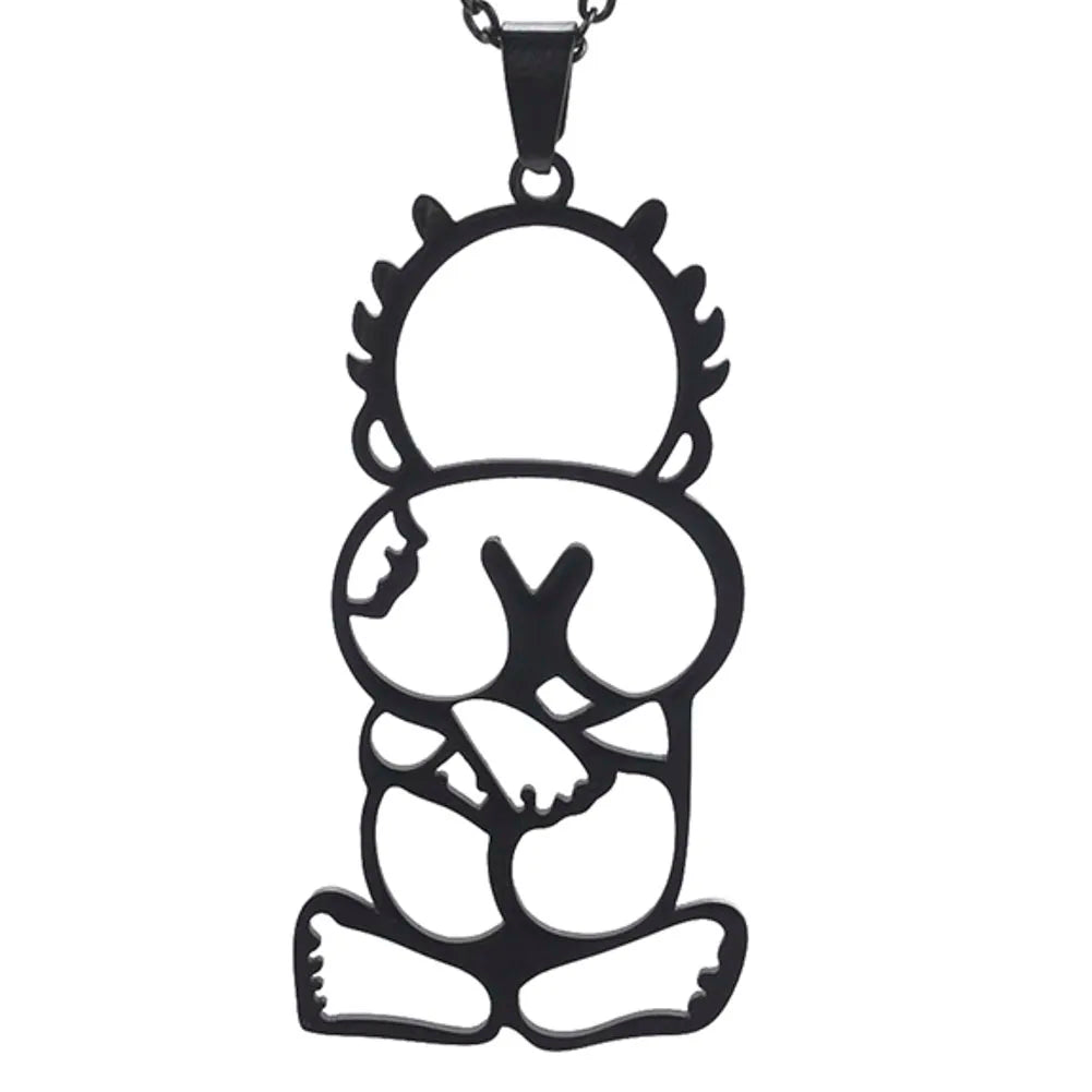 Back Turned, Spirit Unshaken – Handala Resistance Pendant