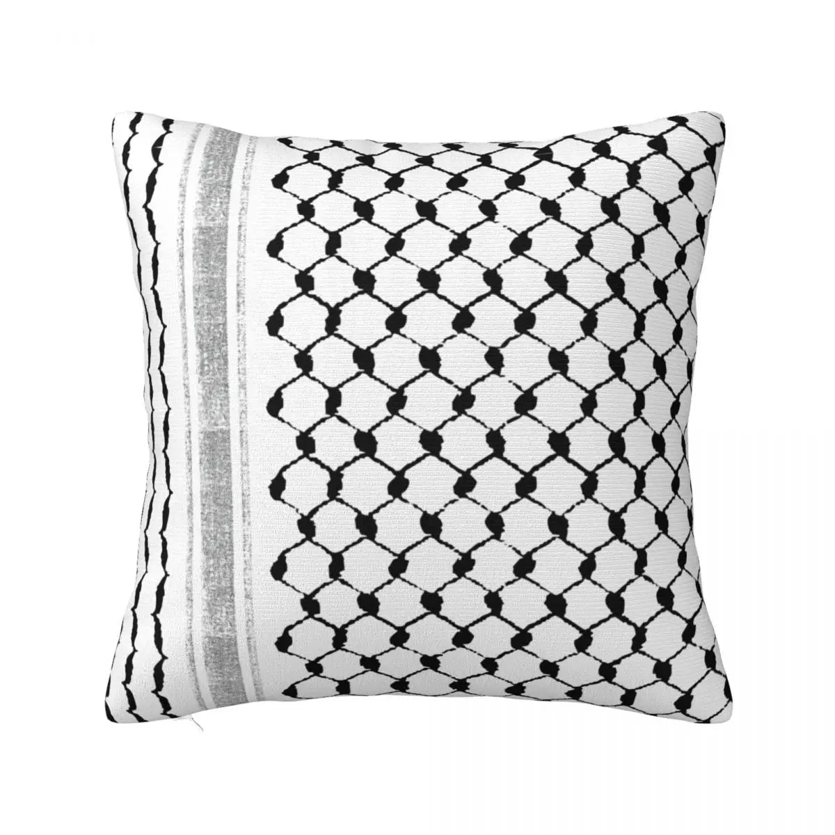Threaded Resistance – Keffiyeh Pattern Accent Pillowcase