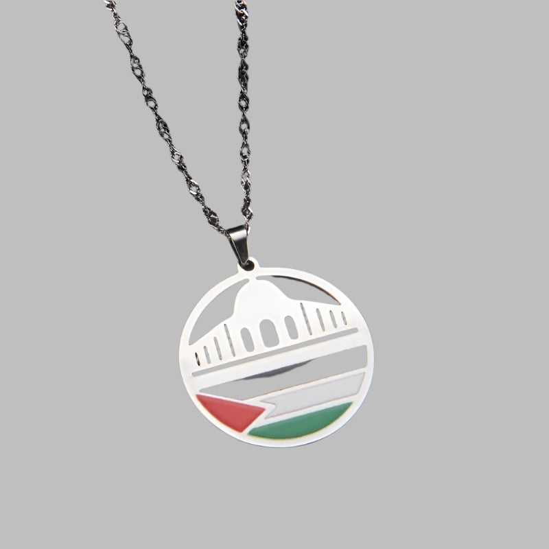 Echo of Homeland – Palestine Flag Pendant