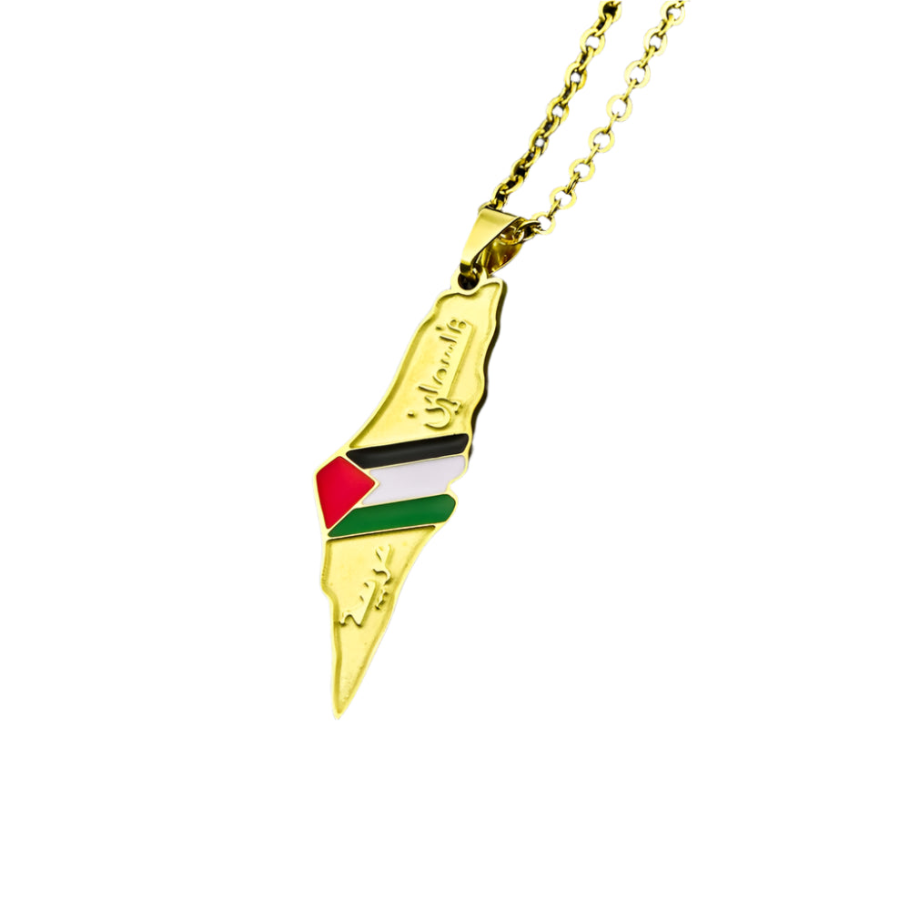 Borders Unbroken – Palestine Map Pendant