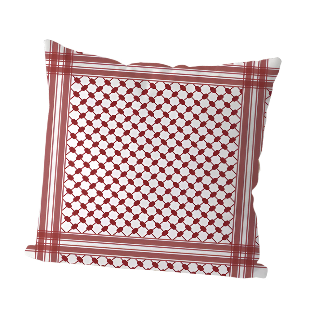Echoes of Resistance – Keffiyeh Pattern Pillow Cover