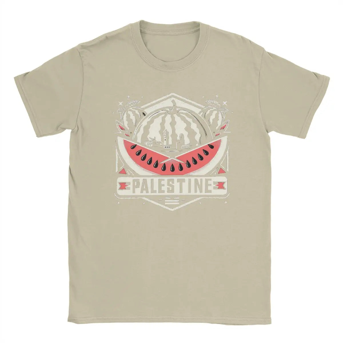 Silent Slice – Watermelon Resistance Tee (Men’s Cotton Shirt)