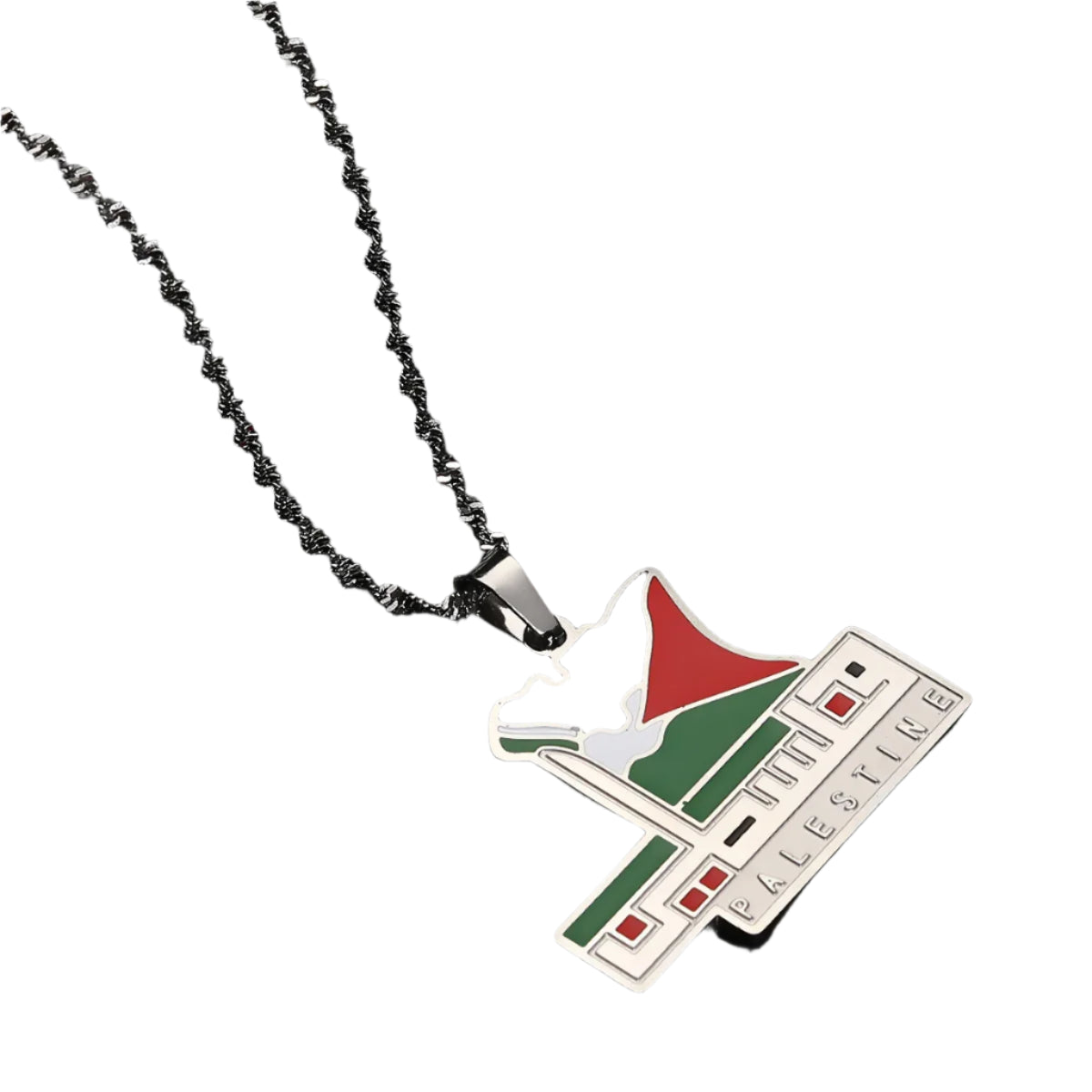 Gaza Gold – Heritage Map Pendant Necklace