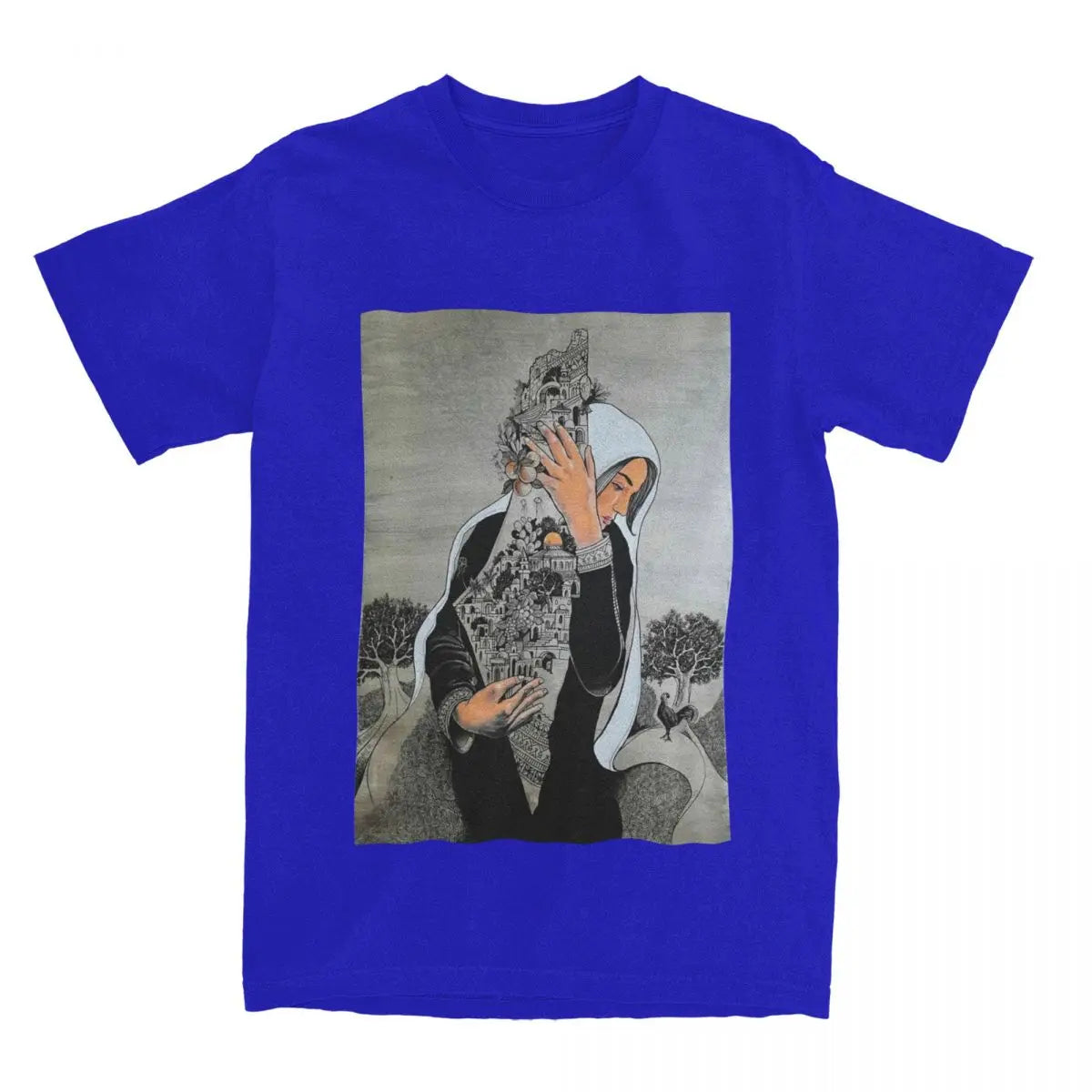 Guardian of the Land – Palestinian Woman Cotton Tee