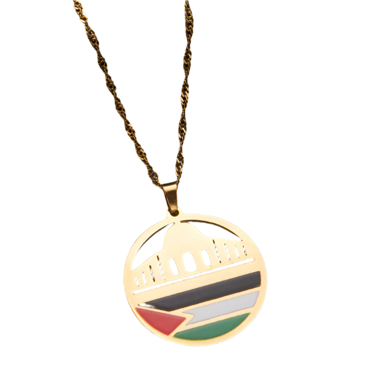 Echo of Homeland – Palestine Flag Pendant