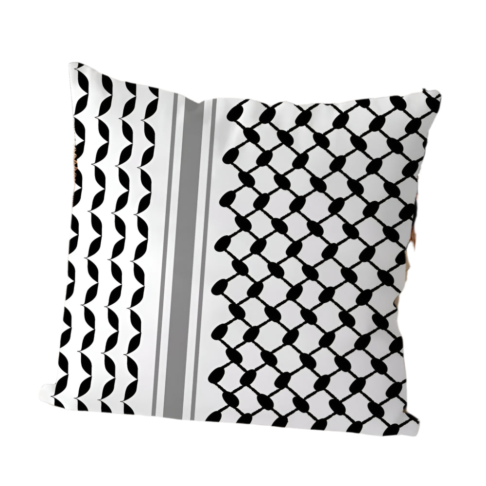 Rest in Resistance – Keffiyeh Pattern Heritage Pillow Cover