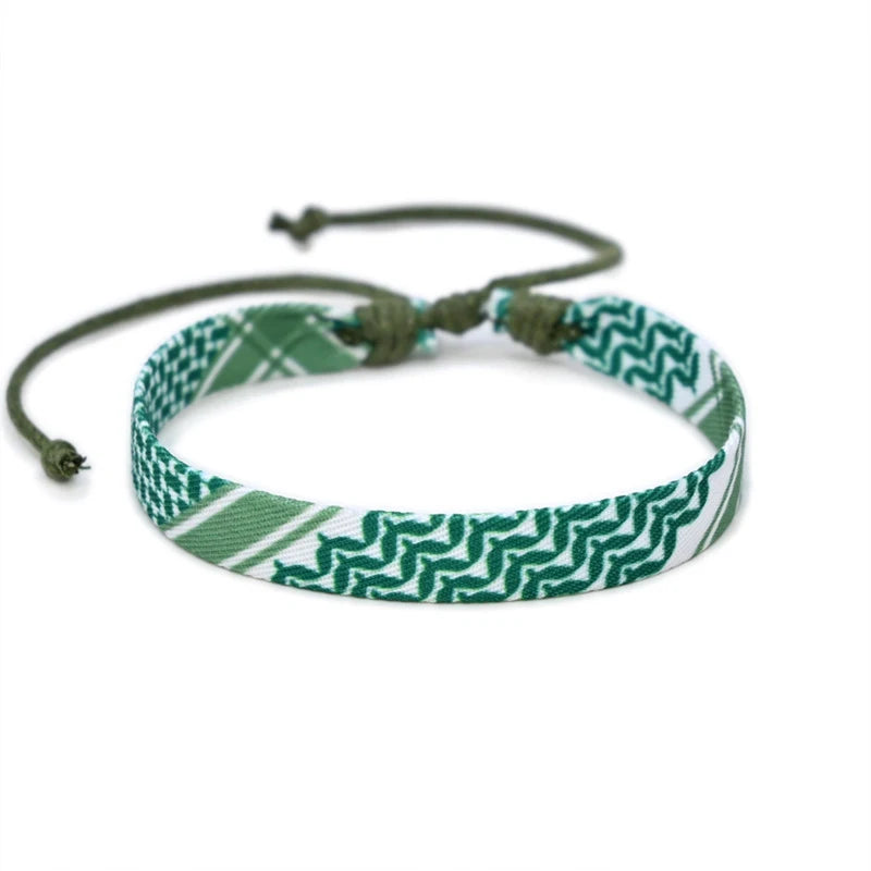 Threaded Unity – Palestine Prism Bracelet