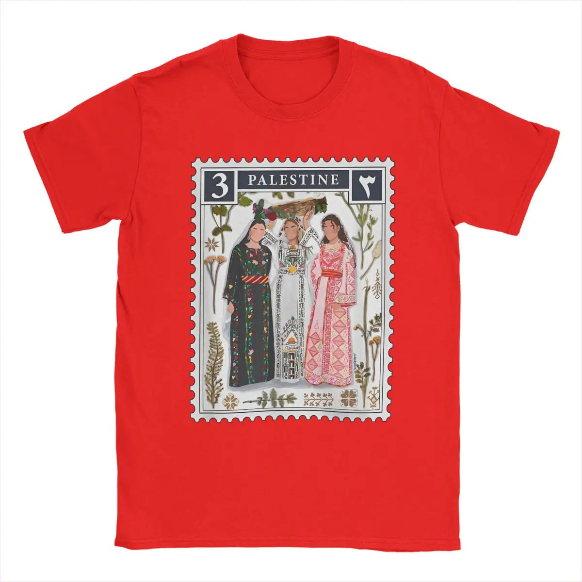 Echoes of Homeland – Palestine Stamp Vintage Cotton Tee