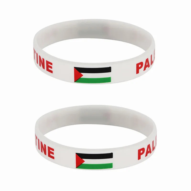 Wrist of Resistance – Palestine Flag Silicone Band Set (2pcs)
