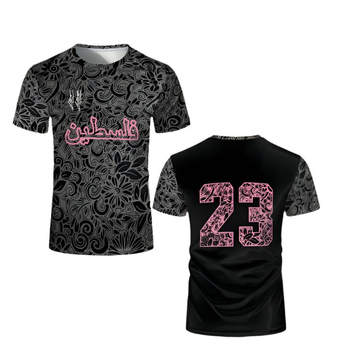 FC Palestine Heritage Jersey | Black & Pink