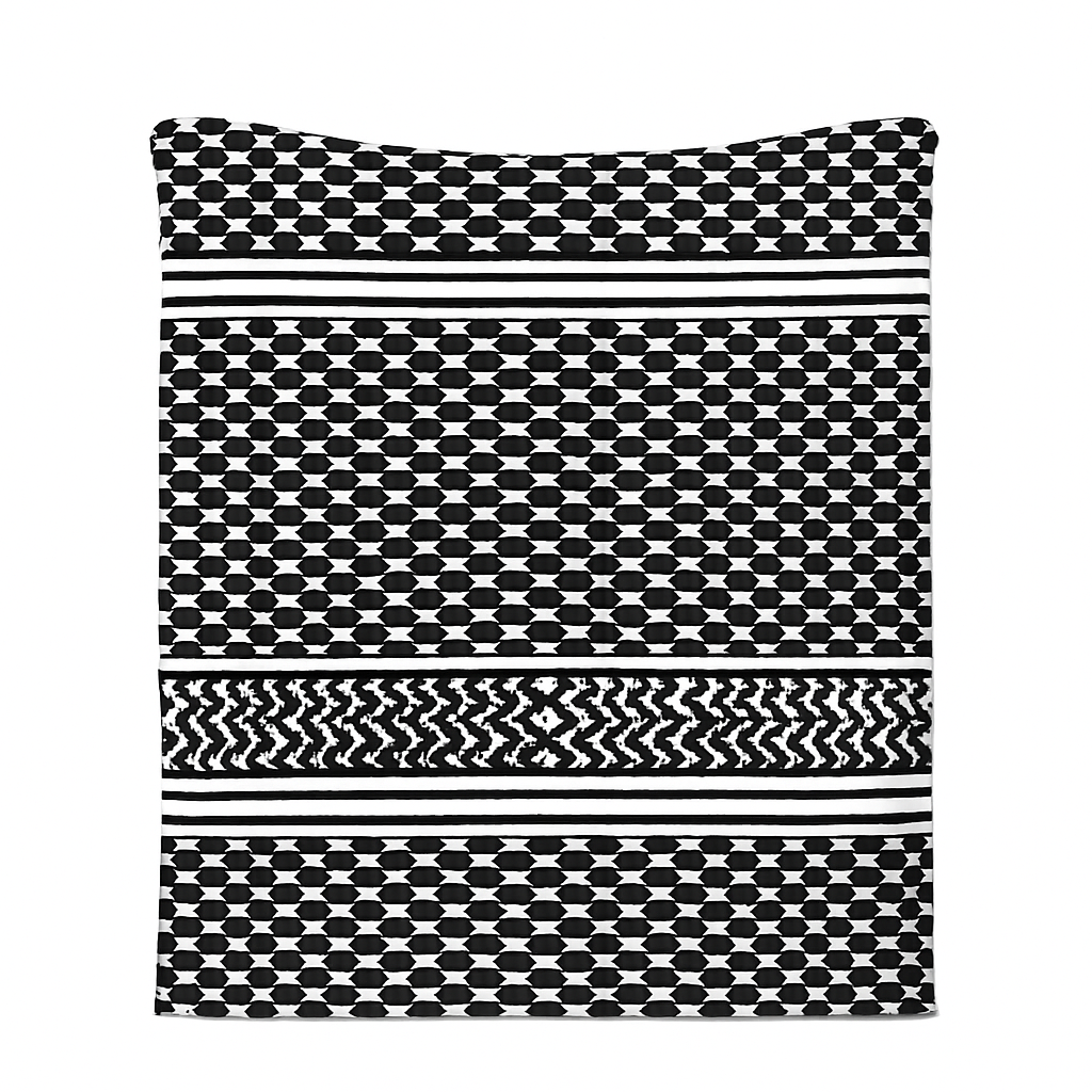 Freedom Woven – Keffiyeh Spirit Flannel Blanket