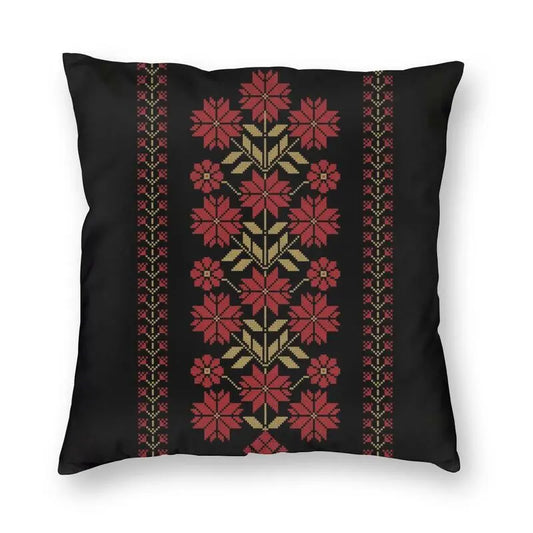 Tatreez Legacy – Embroidered Echo Cushion Cover