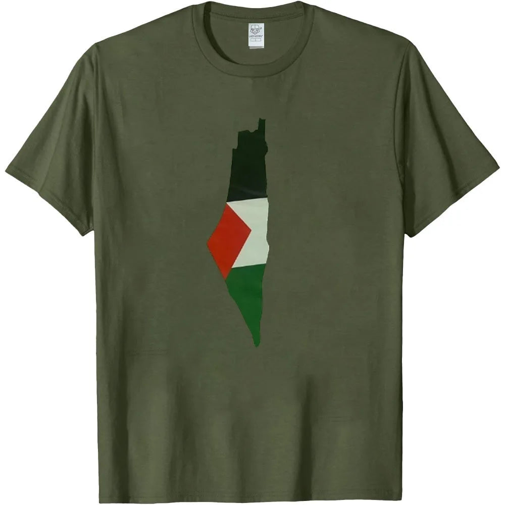 Roots in Resistance – Gaza Pulse Unisex Cotton Tee”