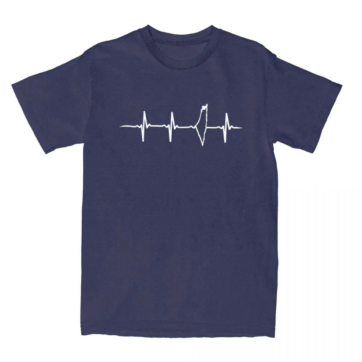 Pulse of Palestine – Keffiyeh Heartbeat Cotton Tee
