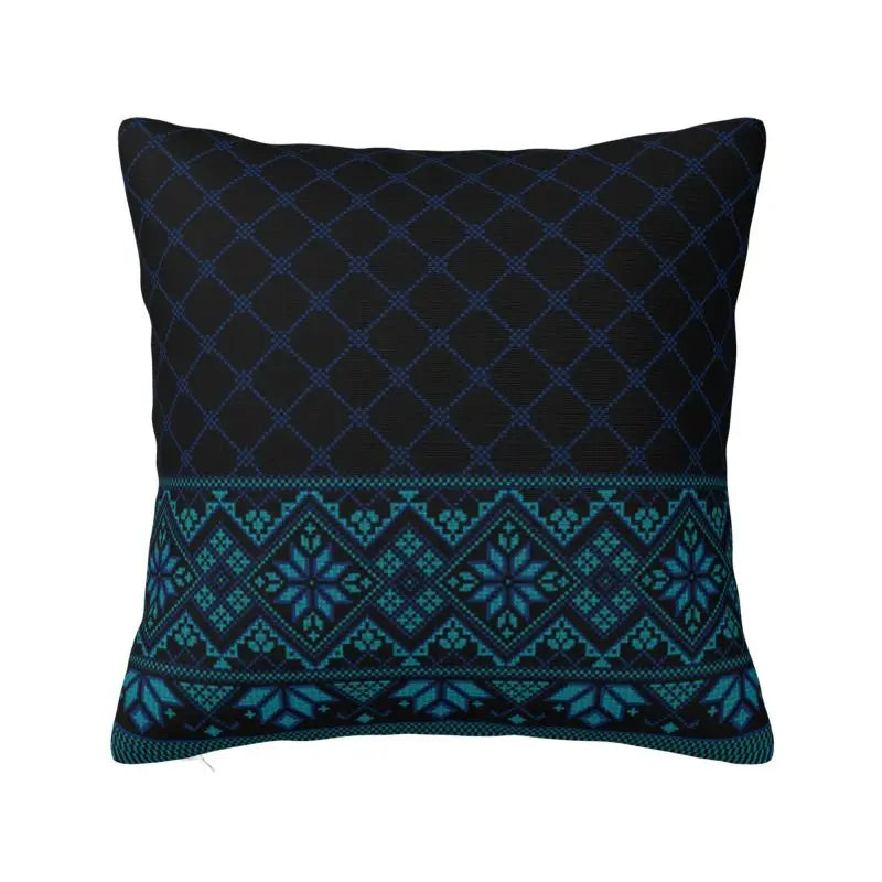 Tatreez Reverie – Keffiyeh Pattern Heritage Cushion Cover