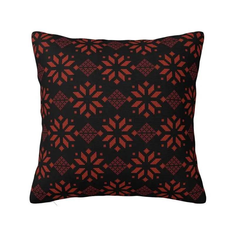 Heritage in Thread – Keffiyeh & Tatreez Art Cushion Cover
