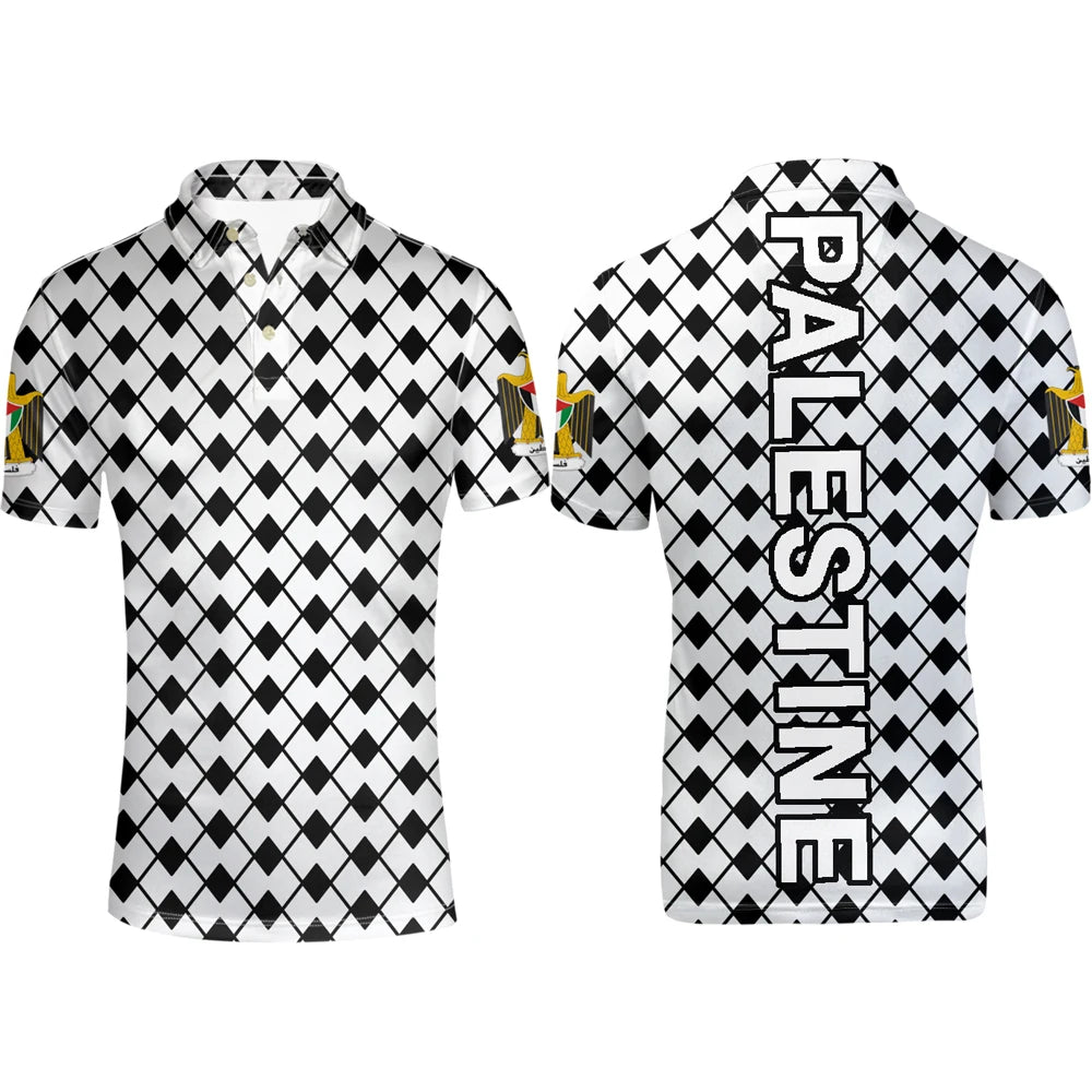 Name of the Nation – Custom Palestine Flag Polo Tee