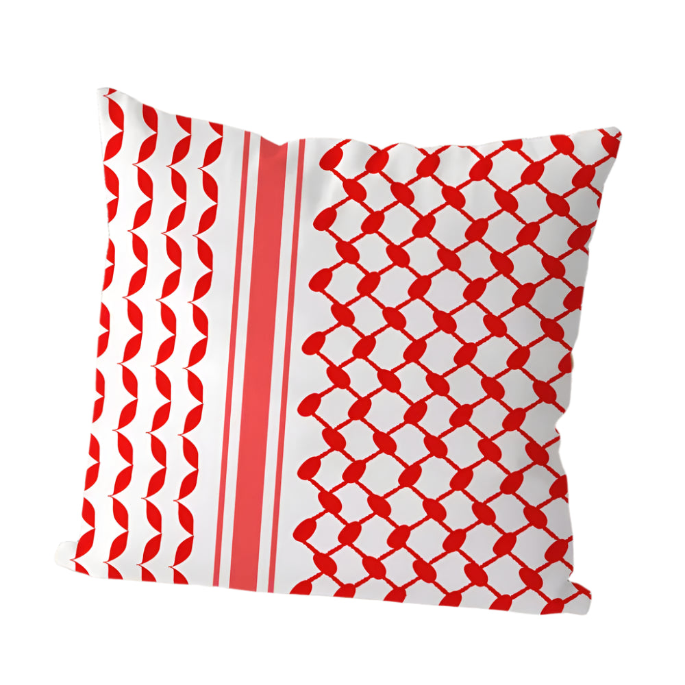 Rest in Resistance – Keffiyeh Pattern Heritage Pillow Cover