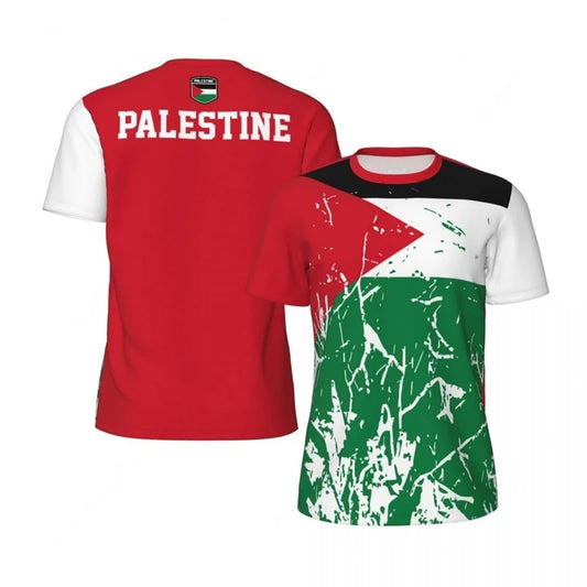 Freedom in Motion – Palestine Emblem 3D Flag Jersey