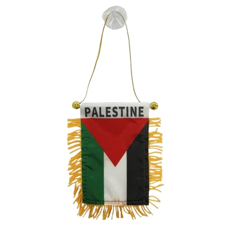 Waves of Pride – Palestine Mini Car Flag Banner