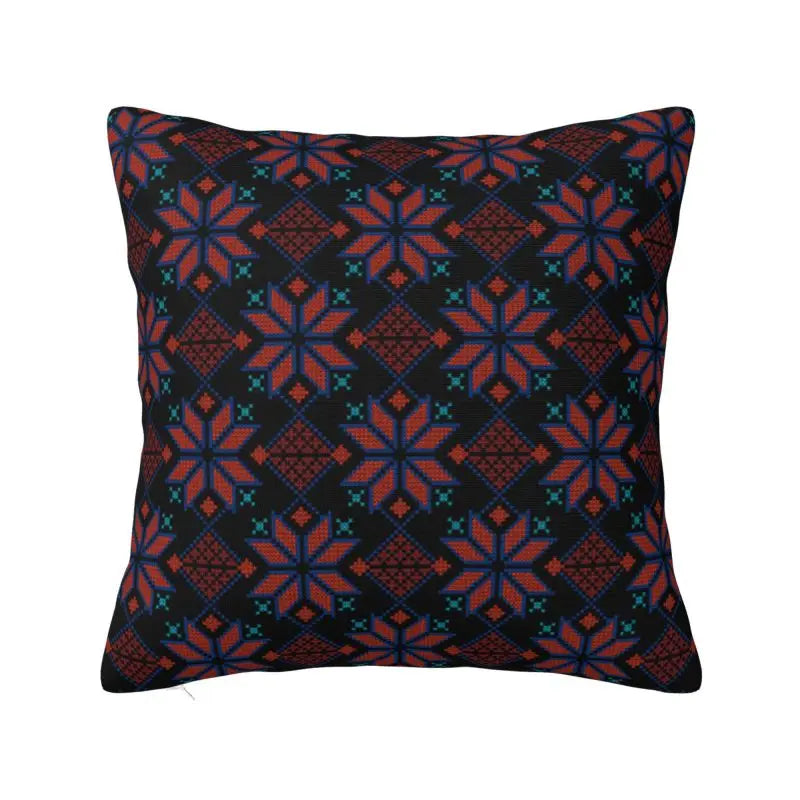 Heritage in Thread – Keffiyeh & Tatreez Art Cushion Cover