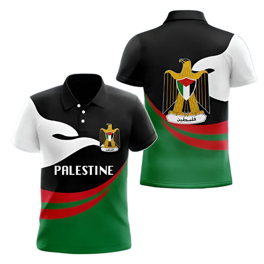 Honor Stitched – Palestine Crest Polo Jersey