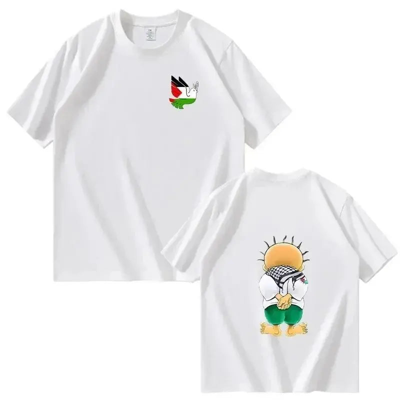 Back Turned, Fists Raised – Handala Street Tee