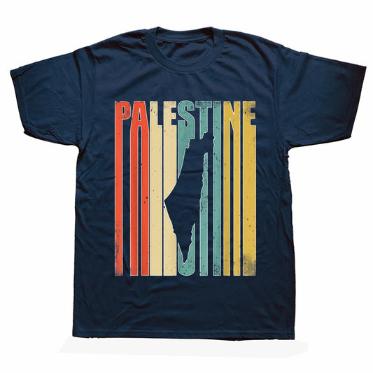 Heritage & Humor – Vintage Palestine Statement Tee