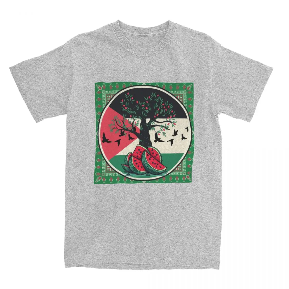 Roots of Freedom – Palestine Watermelon Cotton Tee