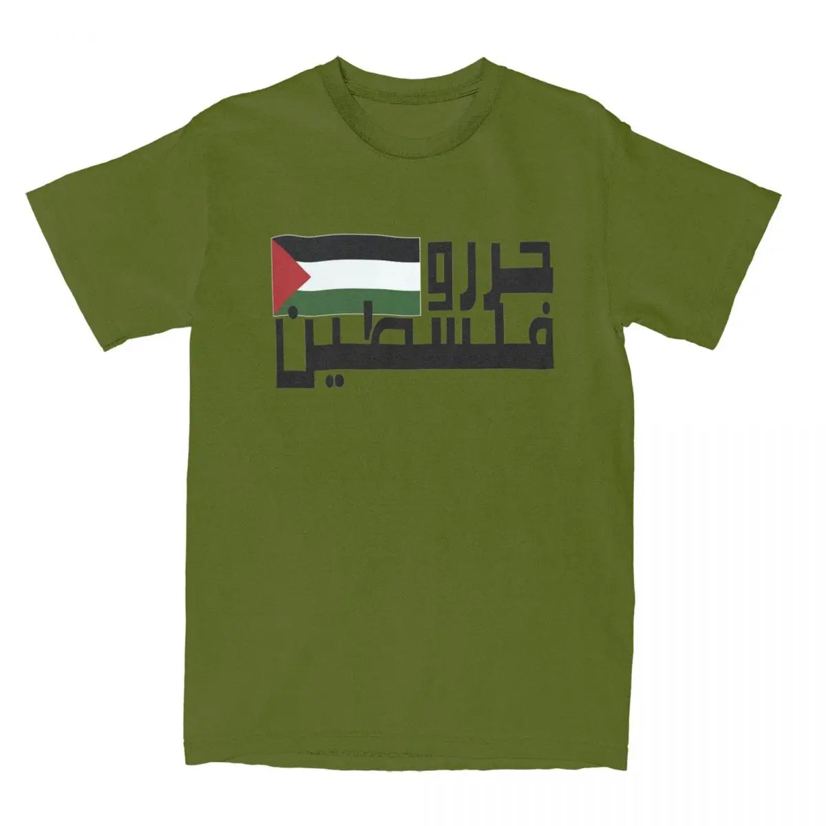 Map & Memory – Arabic Palestine Cotton Tee