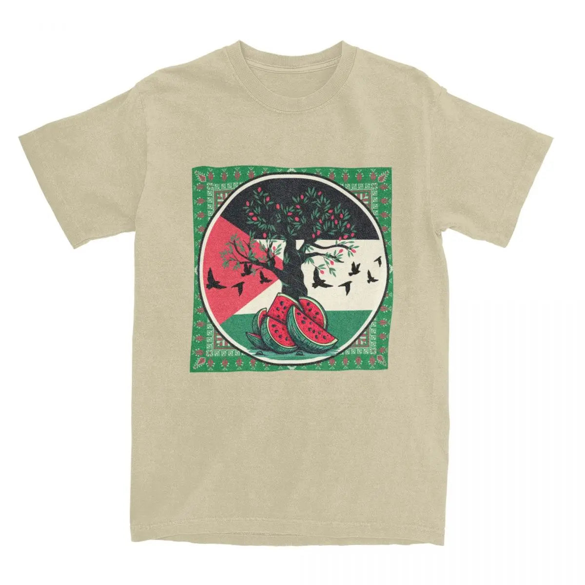 Roots of Resistance – Palestine Watermelon Cotton Tee