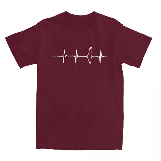 Pulse of Palestine – Keffiyeh Heartbeat Cotton Tee