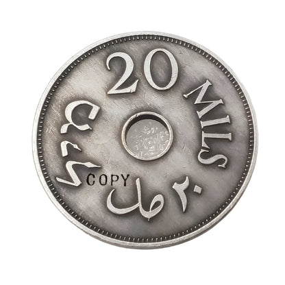 Echo of the Era – 1933–1941 Palestine 20 Mils Replica Coin