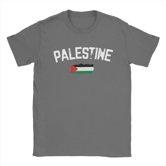 Threads of Resistance – Men's Palestine Flag Cotton Tee